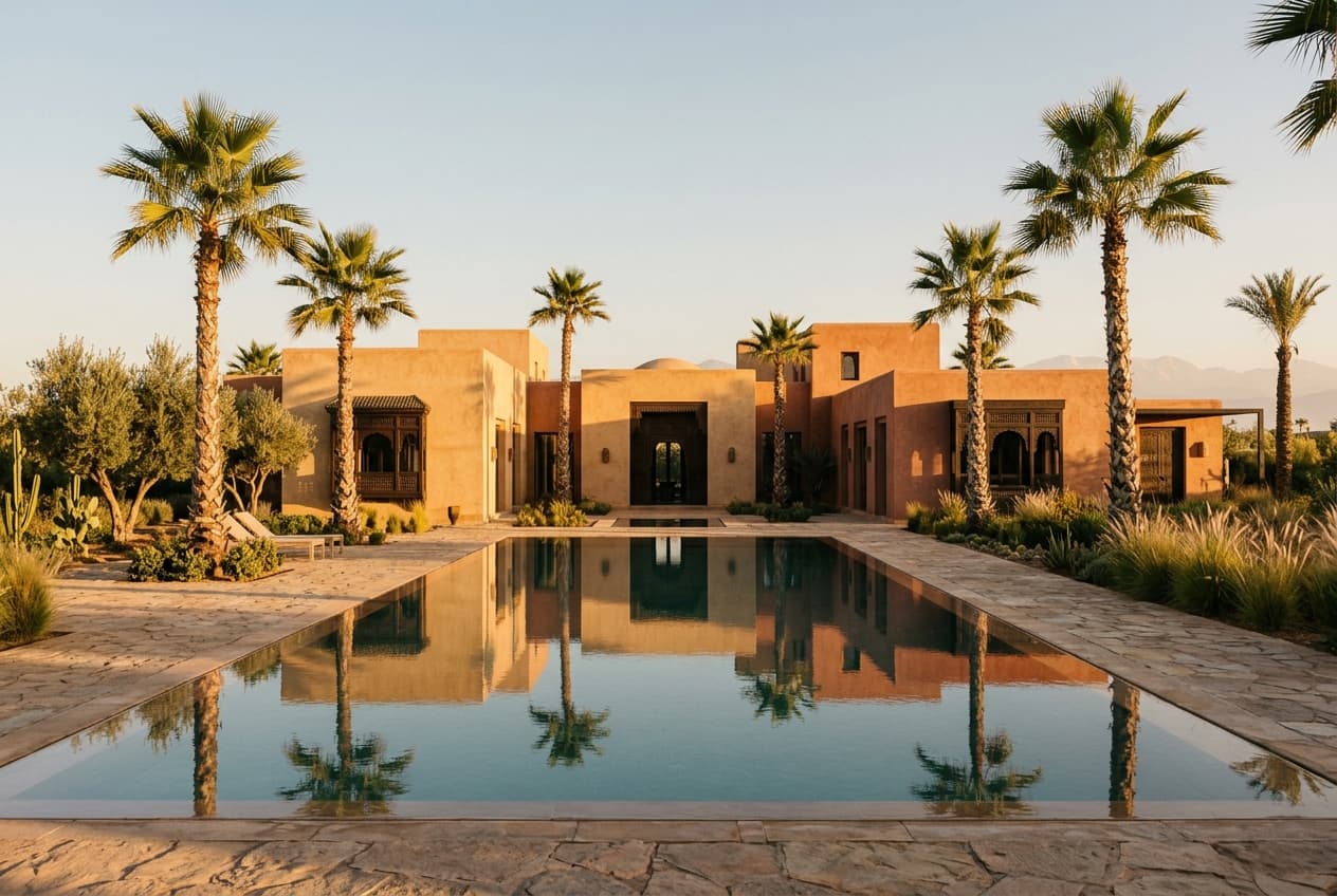 Résidence immobilière à Marrakech avec plans de villas et suivi des réservations